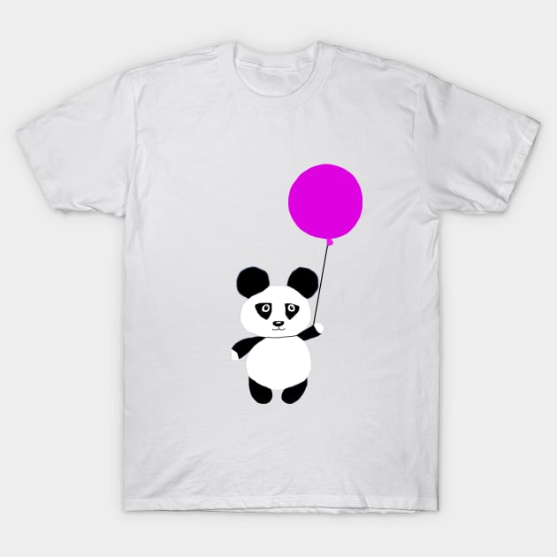 Baby Panda T-Shirt by smartartdesigns